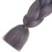 LDMY Ombre Dark Grey Jumbo Braiding Hair - 24 inch 2 Tone Synthetic Kanekalon Extensions for Wigs & Cosplay | 6PCS/Pack 100G/PC - Buy Online on GoSupps.com