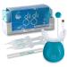 Super Sparkle Booster Teeth Whitening Kit - 2 x 5ml Hydrogen Peroxide 6% Whitening Gel Syringes - Includes Rechargeable LED Whitening Device & Remineralization Pen - 10 to 15 Days Treatment