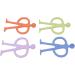RvSky Newborn Chew Toys - 4 Pack Baby Teether Silicone | Soft Grip Teething Relief for Infants - Buy Online on GoSupps.com