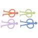 4 Unique Shape Kids Teether Toys | Easy to Hold Baby Teething Gift for Toddlers | International Shipping - Buy Online on GoSupps.com