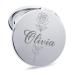 EDSG Compact Mirror Personalised Make Up Mirror Gifts for Women Her Travel Folding Vanity Round Pocket Mirror for Birthday Wedding Christmas Double Sided Magnifying Cosmetic Mirror without Distort Design 1