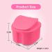 Retainer Case Portable Denture Box Easy-Clean Orthodontic Case Dental Braces Storage for Invisible Aligner False Teeth Container Mouth Guard Case Retainer Cleaner Holder (Pink) - Buy Online on GoSupps.com