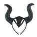 hgnxa Kids Black Devil Wing Ox Horn Headband Halloween Evil Queen osplay Props Hairband