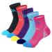 innotree 5 Pack Women's Cushioned Hiking Walking Running Socks, Quarter Ankle Socks M (Womens 6.5-10 Us Size)
