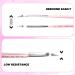 TDANCE Fiber Tip Lash Tweezers for Eyelash Extensions - Stainless Steel 90 Degree Thin Tweezer (Pink) - Volume Lash Tool for Precision Application | 1 Pcs - Buy Online on GoSupps.com