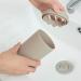 Portable White Toothbrush Mug & Case - Travel Cup Cover for Toothbrush & Toothpaste - Bathroom Accessories - Buy Online on GoSupps.com