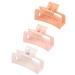 Rectangle Hair Claw Clips  Manshui 3 Pcs Medium Large Hair Claw Clips  Strong Hair Clips for Girls and Women  Non-slip Medium Hair Clips Strong Claw Clips Hair Accessories (Pink Rectangle Set 3)