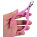 Cuticle Scissors - Nail Cuticle Nippers Clip Edge Cutter Shear Manicure Professional Nail Art Tool Trimmer Scissor Stainless Steel +plastic Pink - Buy Online on GoSupps.com