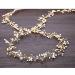 TQsuen Bride Wedding Crystal Hair Vine - 20 Pearl & Crystal Bridal Headband in Gold - Buy Online on GoSupps.com
