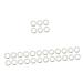 SAFIGLE 30 Pcs Transparent Circle Rattle Calming Soothing for for Infant Nursing Teether Teethers Bed Molar Rattle Portable Newborn Rattles transparencyx5pcs 8x8x1.6cmx5pcs