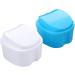 Milist Denture Case & Storage Box - Travel-Friendly False Teeth Holder with Soak Container & Sieve Basket - Buy Online on GoSupps.com
