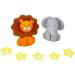 Personalised Animals Cake Toppers Set - Edible Jungle Lion Elephant Kids Cupcake Decorations with an Edible Glue - Set of 2 Birthday Party Supplies - Buy Online on GoSupps.com