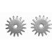 Black Spur Rowels - 1 1/8 inch Cloverleaf Design | AJ Tack Wholesale - Buy Online on GoSupps.com