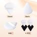 Sularpek 4 Pcs Triangle Powder Puff Set - Reusable Makeup Sponges for Loose Powder, Foundation - Black and White - Wet/Dry Application - Buy Online on GoSupps.com