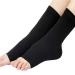 Toeless Compression Socks Plantar Fasciitis Medical Circulation Elastic Socks Vein Support Black