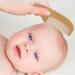 Heallily Baby Hair Brush and Comb Set - Gentle Wooden Hairbrush for Newborns, Infants, and Toddlers - Baby Grooming Kit for Bath and Shower - Buy Online on GoSupps.com