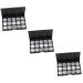 PLAFOPE 3pcs 15 Empty Cosmetic Case Cosmetic Cases for Traveling Travel Makeup Case Empty Makeup Eyeshadow