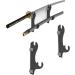 QIXIN Two-Layer Wall-Mounted Samurai Sword Stand - Black | Sword Holder Display Stand for All Swords - Buy Online on GoSupps.com