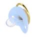 Soft Touch Silicone Baby Pacifier - Ultra-Light Bling Design for Newborns (6-18 Months) - Blue - International Shipping - Buy Online on GoSupps.com