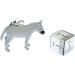 Handmade Minibling Donkey Charm Zipper Puller | Silver-Plated Horse Farm Mule Pendant | Unique Fashion Jewelry & Bracelet Strap - Buy Online on GoSupps.com