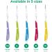 Gum Bi-Direction Dual Position Interdental Brush - Antibacterial Bristles for Tooth Cleaning & Plaque Removal | 3 x 6 Pieces (ISO Size 1 0.7mm) - 18 Units - International Shipping Available - Buy Online on GoSupps.com