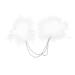 hgnxa Korean Female Hairpin White Side Clip Hair Clips Hairpin Feather Barrettes Headpiece for Women Girls