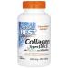DoctorsBEST Doctor's Best Collagen Types 1 & 3 with Peptan & Vitamin C | 1000mg of Support for Skin Hair Nails & Joints - 180 Tablets