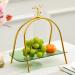 Fruit Basket Fruit Bowl Fruit Dish Creative Fruit Bowl Basket of Fashion Luxury Candy Dish Dry Pots for Living Room Kitchen Organizers and Storage (Color : Green)