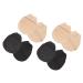 NOLITOY 4 Pairs Forefoot Socks Heels for Women Dressy Womens Socks Half Toe Liner Socks Foot Pads for Women Cushion Insoles Womens+Pumps Toe Topper Socks Breathable High Heel Cotton