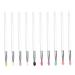 NOLITOY 10pcs Eye Shadow Brush Makeup Brush Facial Scrubber Face Wand Eyeshadow Applicator Miss Big Sequins