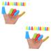 FRCOLOR 24 Pcs Silicone Finger Cot Reusable Finger Protector Wear-Resistant Finger Cot Non-Slip Finger Household Finger Protector Reusable Finger Cot Non-Slip Finger Cover