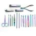 Nail Clipper Set 18 Piece Color Nail Clipper Set Nail Clipper Nail Clipper Manicure Tool Set Personal Care Portable Home Nail Set for Women - Buy Online on GoSupps.com