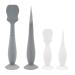 Baby Butt Paste Spatula Duo: Soft Silicone Applicator Set - Newborn Diaper Cream Brush with Suction Base (2 Pack, Large & Small) - B Style - Buy Online on GoSupps.com