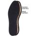 pedag Deo Fresh Natural Terry Cotton & Sisal Insoles - Handmade in Germany | Washable, Summer Foot Care - US W8 / EU 38 Black - 1 Pair - Buy Online on GoSupps.com