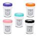 Heallily portable contact lens cleaner contact lens cleaner travel cleaner for the daily view care soaking container for soft hard contact lenses 5 pieces