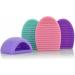 DOITOOL Makeup Brush Cleaner Tool Silicone Makeup Brush Cleaner Brush Washing Tool Makeup Brush Cleaner Egg Make up Travel Makeup Brush Silicone Cosmetic Brush Egg Mini Detergent medium Black - Buy Online on GoSupps.com