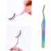 Buy 2PCS Steel False Eyelash Tweezers & Eyebrow Clip | Curved Tip Lash Extension Tools | Miss Eyelash Curler Red - Buy Online on GoSupps.com