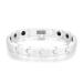 SunnyHouse Jewelry Women's White Tungsten Carbide Magnetic Bracelet in a Gift Box