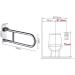 Bathroom Grab Bar Safety Support Rail 24-Inch Shower Grab Bar Brushed Nickel Safety Support Handrail for Bathroom Sturdy Base Fol - Buy Online on GoSupps.com