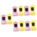 Homsfou 10 sentences contact lens foil mirror film Practical lens holder lens storage case enchanting lens organizer colored contact lenses plastic ice cream