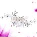 FRCOLOR Accessories bridal headpiece pearl hair accessories white hair accessories bridal comb wedding hair accessories bridal hair accessories wedding hair comb bride crystal Hair Comb - Buy Online on GoSupps.com