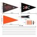 3PC Children's Bike Flag Set | Adjustable Safety Pennants for Bicycle Trailers & Kids' Bikes | Enhance Security & Visibility - Buy Online on GoSupps.com