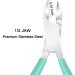 Professional Stainless Steel Cuticle Nipper & Pusher Set - Green | Manicure & Pedicure Tool - Buy Online on GoSupps.com