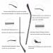 Universal Metal Eyeglass Leg Repair Tool - Non-Slip Spectacle Accessories - Replacement Frame Arm - Black - Free Size - Buy Online on GoSupps.com