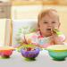Xrten Set of 3 Baby Suction Cup Bowls with Lid | Non-Slip Bowls for Babies & Toddlers | Perfect for International Shipping - Buy Online on GoSupps.com