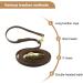 8ft Hands-Free Double-Ended Leather Dog Leash for Small Medium Large Dogs - Buy Online on GoSupps.com