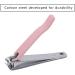 UNbit Nail Clipper Adult Nail Clippers/Pink Silicone Surface Carbon Steel Plating Pink Nail Clippers 8.5 * 1.5cm Pink Silicone Surface Nail Clippers - Buy Online on GoSupps.com