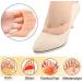 3 Pairs Ballet Silicone Toe Caps - Full Toe Protection for Ballet Pointe Shoes & High Heels | Breathable Nude Toe Sleeves for Forefoot Cushioning - Buy Online on GoSupps.com