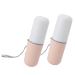 Travel Toothbrush Cup Case Cup Toothbrushes Travel Case Plastic Minimalist Appearance for Business Trips (White Pink)