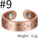 MagEnergy Magnetic Copper Rings for Men - 3500 Gauss Lymph Detox Jewelry Gift (2pcs) - Solid Pure Copper - Buy Online on GoSupps.com